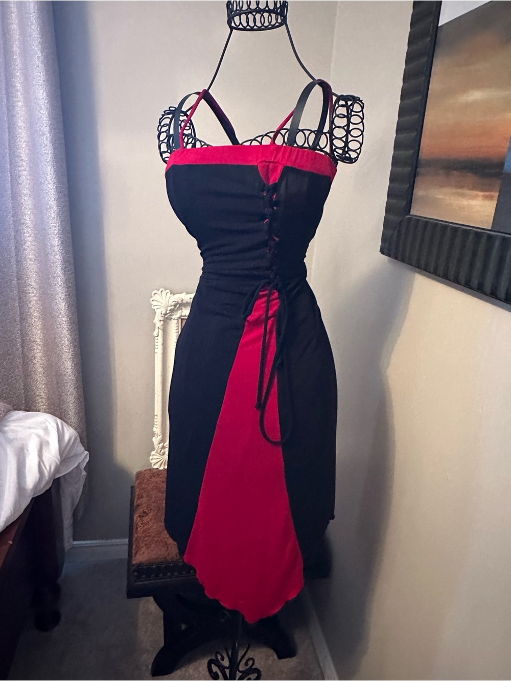 Y2K Goth Midi Dress 🖤